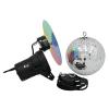 Mirror ball set 20cm with pinspot