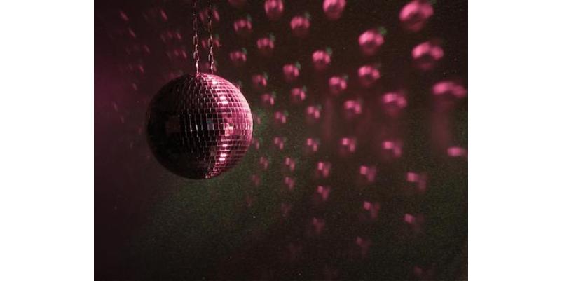 Mirror ball set 30cm with pinspot