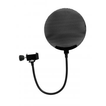 Filtru metalic pop de microfon Omnitronic / negru