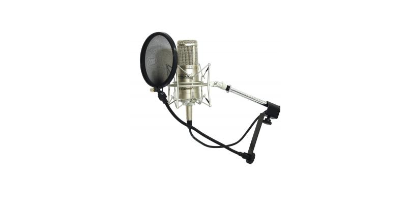 Microphone pop filter, black