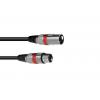 Cablu MC-05R 0.5m,negru/rosu  XLR m/f,balansat