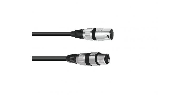 Cablu MC-30, 3m, negru, XLR m/f, balansat