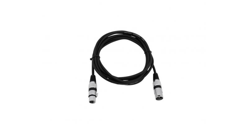 Cablu MC-30, 3m, negru, XLR m/f, balansat