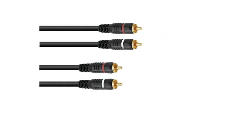 Cablu CC-09 2x2 RCA-plugs 0.9m HighEnd