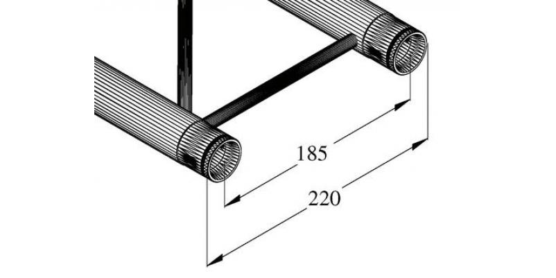 TraversÄƒ schelÄƒ  ALUTRUSS DECOLOCK DQ2-750 - 2 puncte / 75 cm