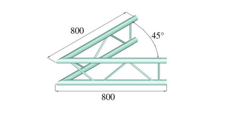 ColÈ›ar schelÄƒ Alutruss DECOLOCK DQ2-PAC19V - 2 puncte / 45Â°