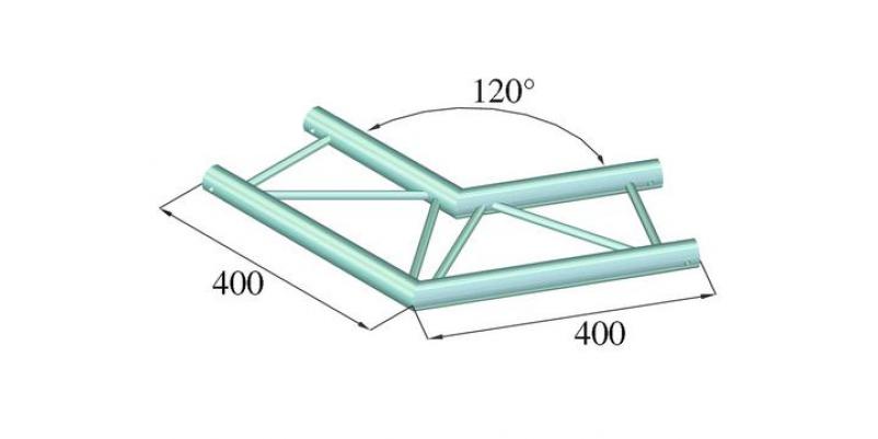 ColÈ›ar schelÄƒ Alutruss DECOLOCK DQ2-PAC22H - 2 puncte / 120Â°