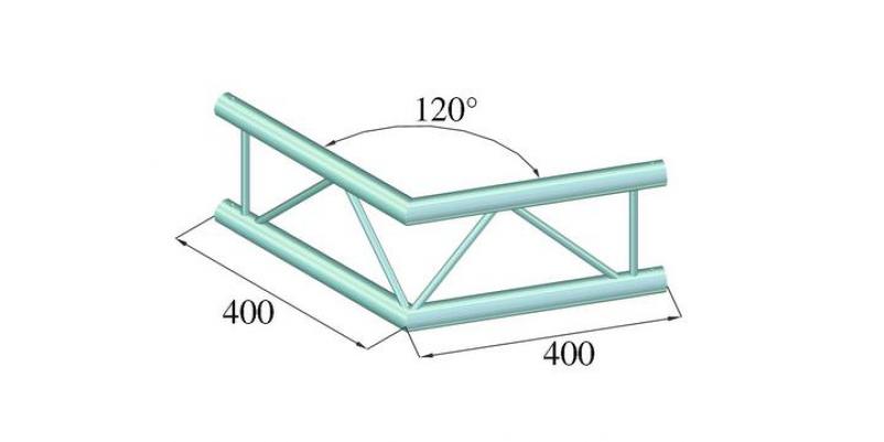 ColÈ›ar schelÄƒ Alutruss DECOLOCK DQ2-PAC22V - 2 puncte / 120Â°