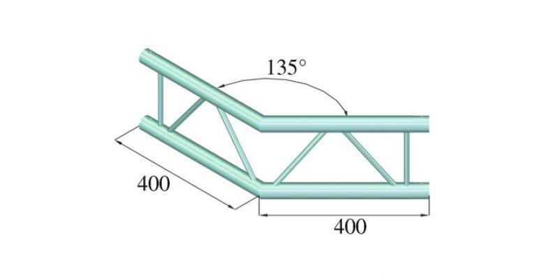 ColÈ›ar schelÄƒ Alutruss DECOLOCK DQ2-PAC23V - 2 puncte / 135Â°