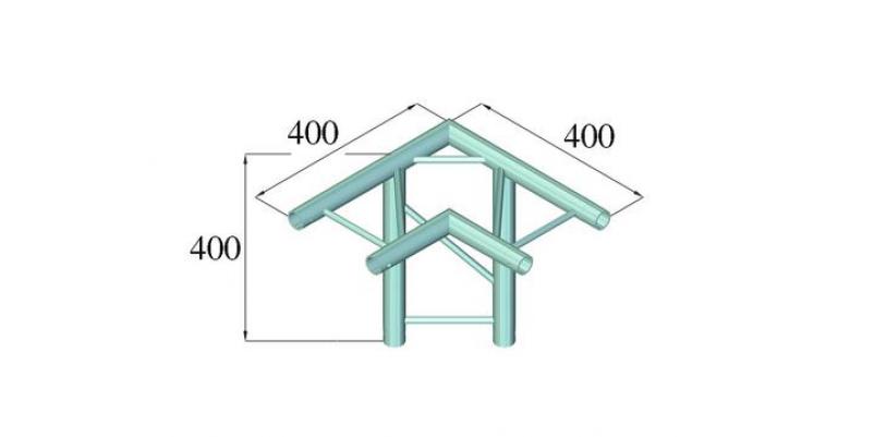 ColÈ›ar schelÄƒ Alutruss DECOLOCK DQ2-PAL31H - 2 puncte/ 3 direcÈ›ii / 90Â°