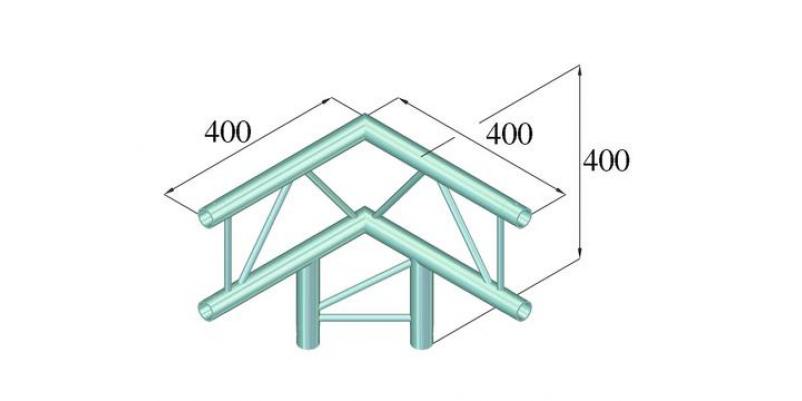 ColÈ›ar schelÄƒ Alutruss DECOLOCK DQ2-DQ2-PAL31V - 2 puncte / 3 direcÈ›ii / 90Â°