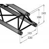 TraversÄƒ schelÄƒ Alutruss DECOLOCK DQ3-1000 - 3 puncte / 1 m