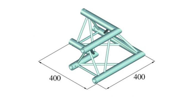 ColÈ›ar schelÄƒ Alutruss DECOLOCK DQ3-PAC21 - 3 puncte / 2 direcÈ›ii / 90Â°