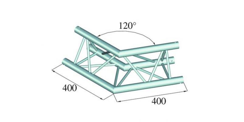 ColÈ›ar schelÄƒ Alutruss DECOLOCK DQ3-PAC22 - 3 puncte / 2 direcÈ›ii / 120Â°