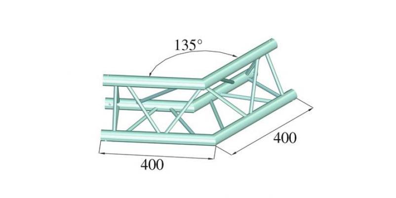 ColÈ›ar schelÄƒ Alutruss DECOLOCK DQ3-PAC23 - 3 puncte / 2 direcÈ›ii / 135Â°