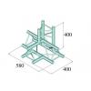 Element "T" schelÄƒ Alutruss DECOLOCK DQ3-PAT42 - 3 puncte / 4 direcÈ›ii / \/