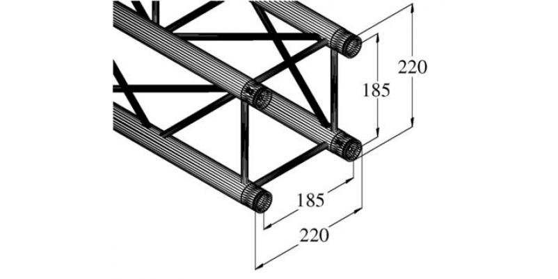 TraversÄƒ schelÄƒ Alutruss DECOLOCK DQ4-200 - 4 puncte / 20 cm