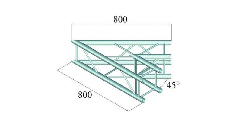 ColÈ›ar schelÄƒ Alutruss DECOLOCK DQ4-PAC19 - 4 puncte / 2 direcÈ›ii / 45Â°