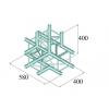 Element "T" schelÄƒ Alutruss DECOLOCK DQ4-PAT42 - 4 puncte / 4 direcÈ›ii