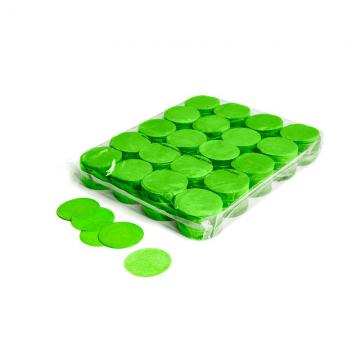 MAGICFX® Slowfall confetti rounds Ø 55mm - Light Green