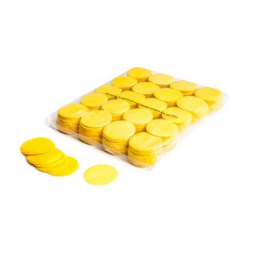 MAGICFX® Slowfall confetti rounds Ø 55mm - Yellow
