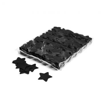 MAGICFX® Slowfall confetti stars Ø 55mm - Black