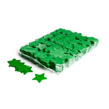 MAGICFX® Slowfall confetti stars Ø 55mm - Dark Green