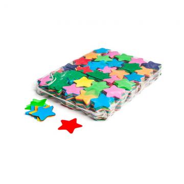 MAGICFX® Slowfall confetti stars Ø 55mm - Multicolour
