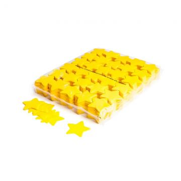 MAGICFX® Slowfall confetti stars Ø 55mm - Yellow
