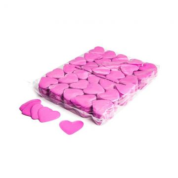 MAGICFX® Slowfall confetti hearts Ø 55mm - Pink