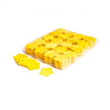 MAGICFX® Slowfall confetti flowers Ø 55mm - Yellow