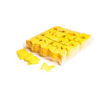 MAGICFX® Slowfall confetti butterflies Ø 55mm - Yellow