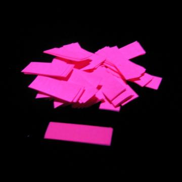 MAGICFX® Slowfall UV confetti 55x17 mm - Fluo Pink