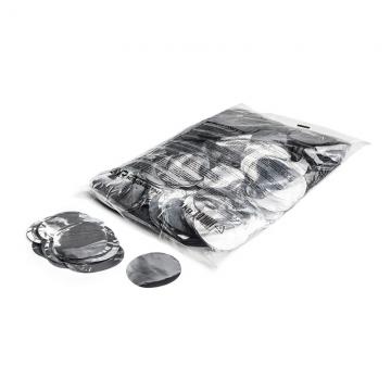 Confetti metalice MAGICFX® - cercuri Ø 55 mm - Argintiu