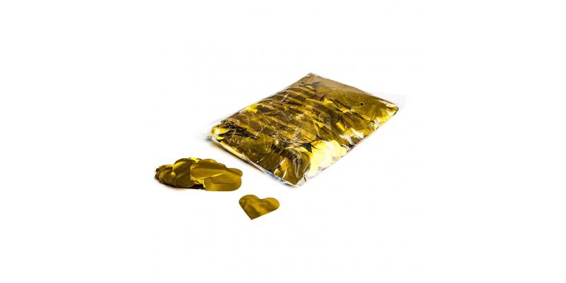 Confetti metalice MAGICFXÂ® - inimioare Ã˜ 55 mm - Auriu