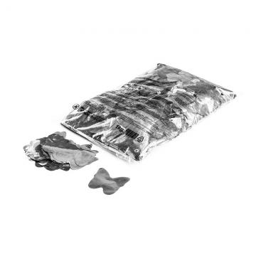 Confetti metalice MAGICFX® - fluturi Ø 55 mm - Argintiu