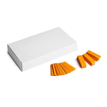 MAGICFX® Slowfall confetti rectangles 55x17mm - Orange/500 g