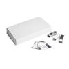 Confetti MAGICFXÂ® dreptunghiulare - 55x17 mm - Alb + Argintiu/500 g