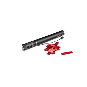 Tun electric confetti metalice MAGICFX® - 40 cm - Roșu metalizat