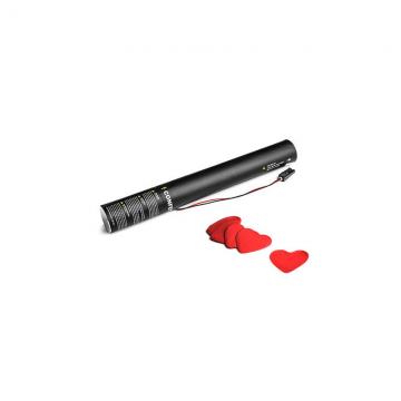 Tun electric confetti-inimioare MAGICFX® - 40 cm - Roșu