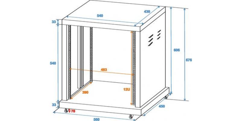 Rack Roadinger SR-19 - 12U