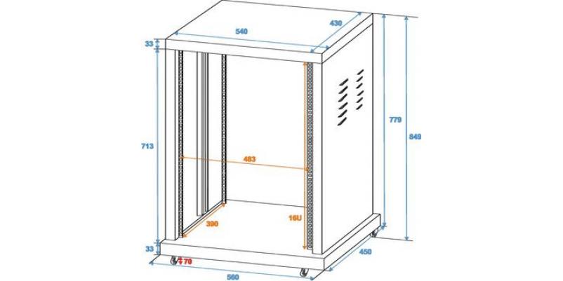 Rack Roadinger SR-19 - 16U