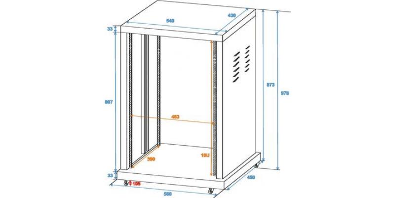 Rack Roadinger SR-19 - 18U