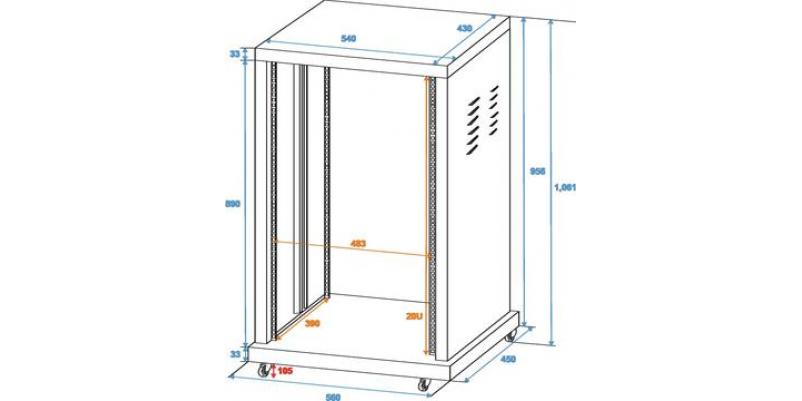 Rack Roadinger SR-19 - 20U