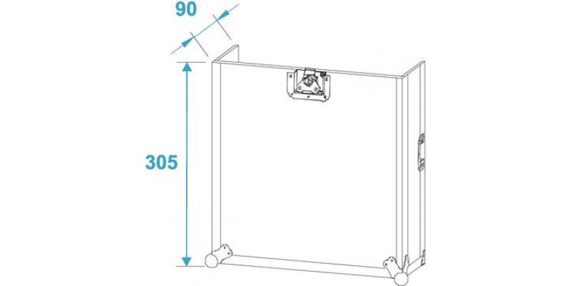 Combo case Roadinger Pro - 4 U