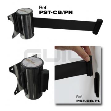 Guil PST-CB/PN Retractable belt wall-mount (3 m, black)