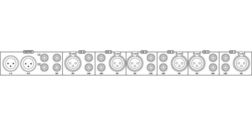 Mixer Stage Line MMX-602/SW - 6 canale