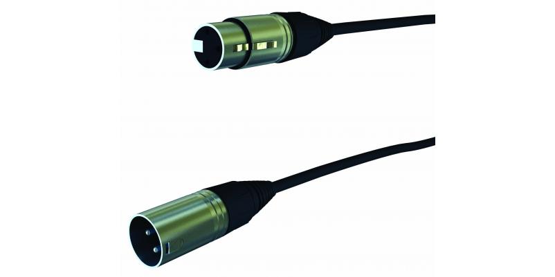 Cablu CAMXX11P, 1 m, XLR m/f, 3 pin
