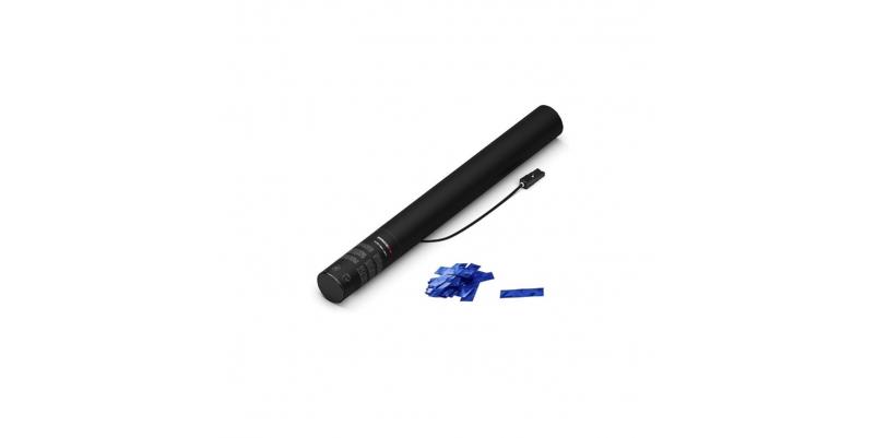 Tun electric confetti metalice MAGICFXÂ® - 50 cm - Albastru metalizat