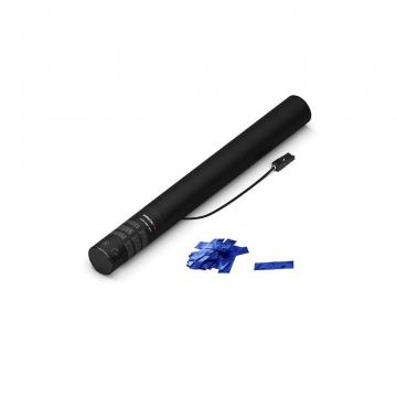 Tun electric confetti metalice MAGICFX® - 50 cm - Albastru metalizat